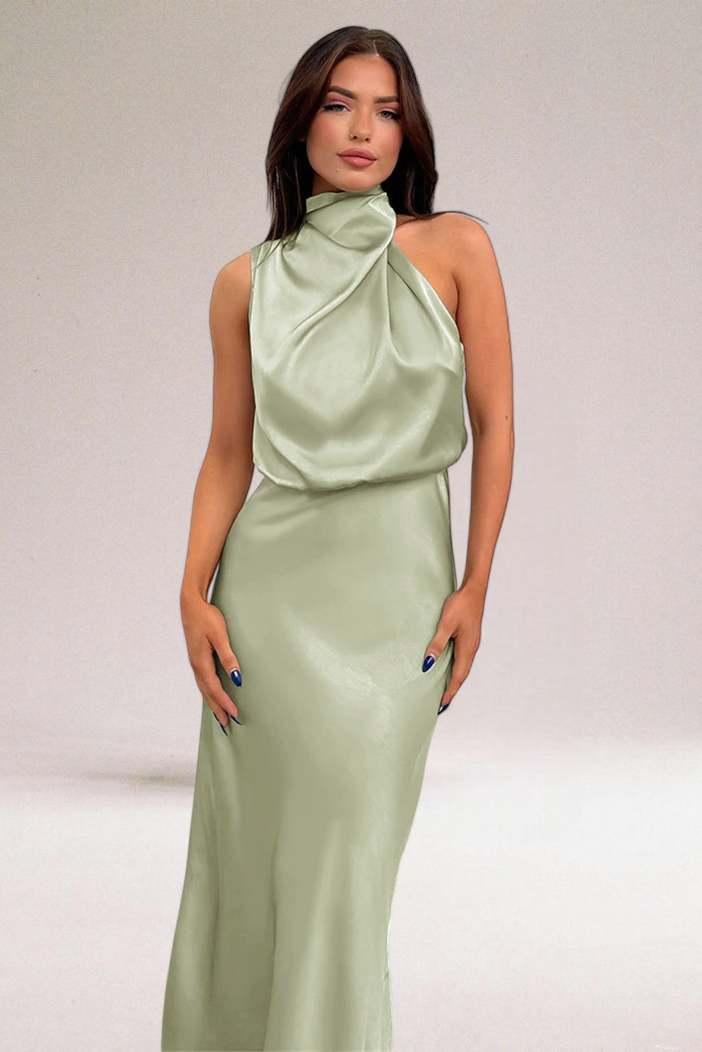 Giselle | Elegant Halter Neck Dress