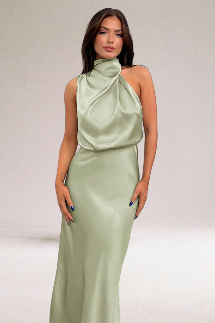 Giselle | Elegant Halter Neck Dress