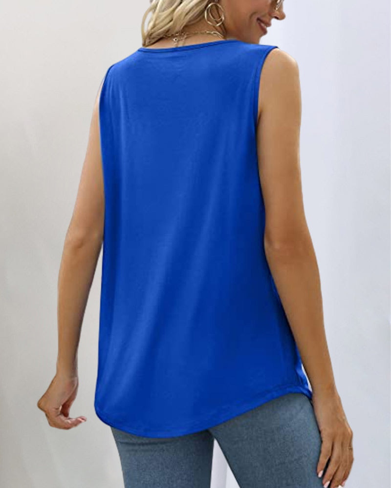 Nora | Sleeveless Top with Square Neckline