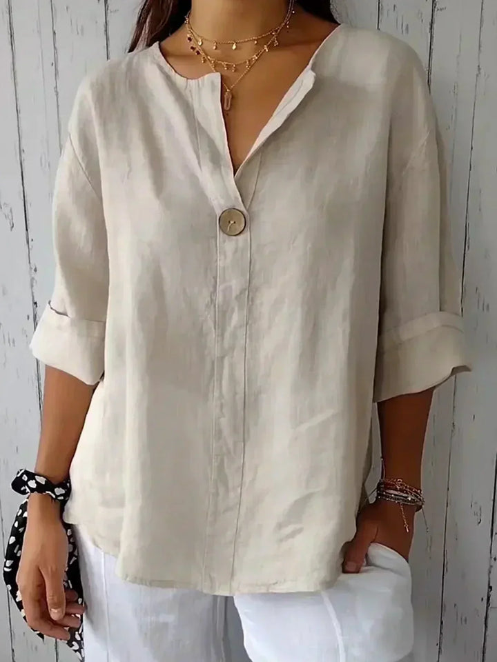 Angela | Casual V-Neck Blouse