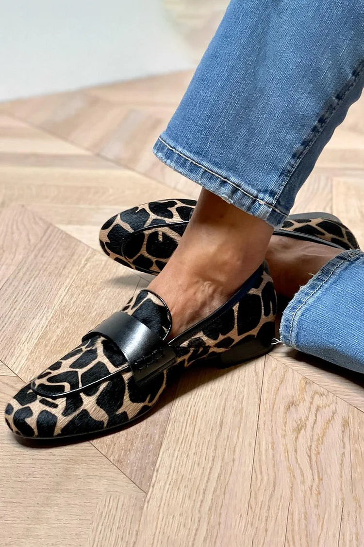 Edith | Animal Print Loafers