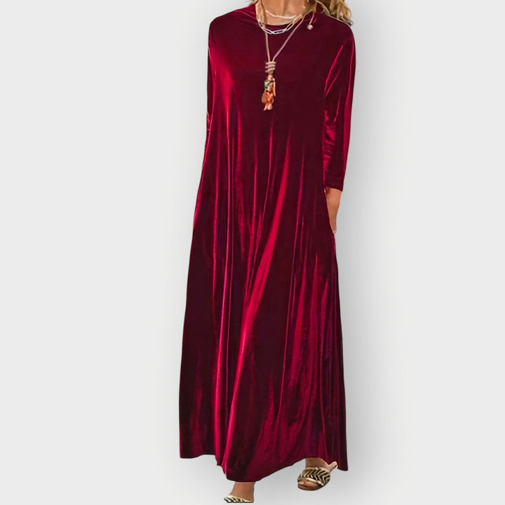 Carina | Luxe Velvet Flow Maxi Dress