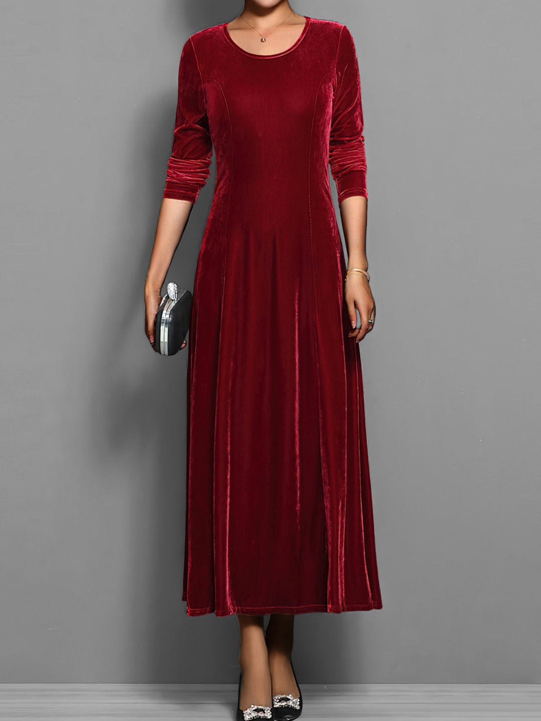 Elizabeth | Soft Velvet Dress