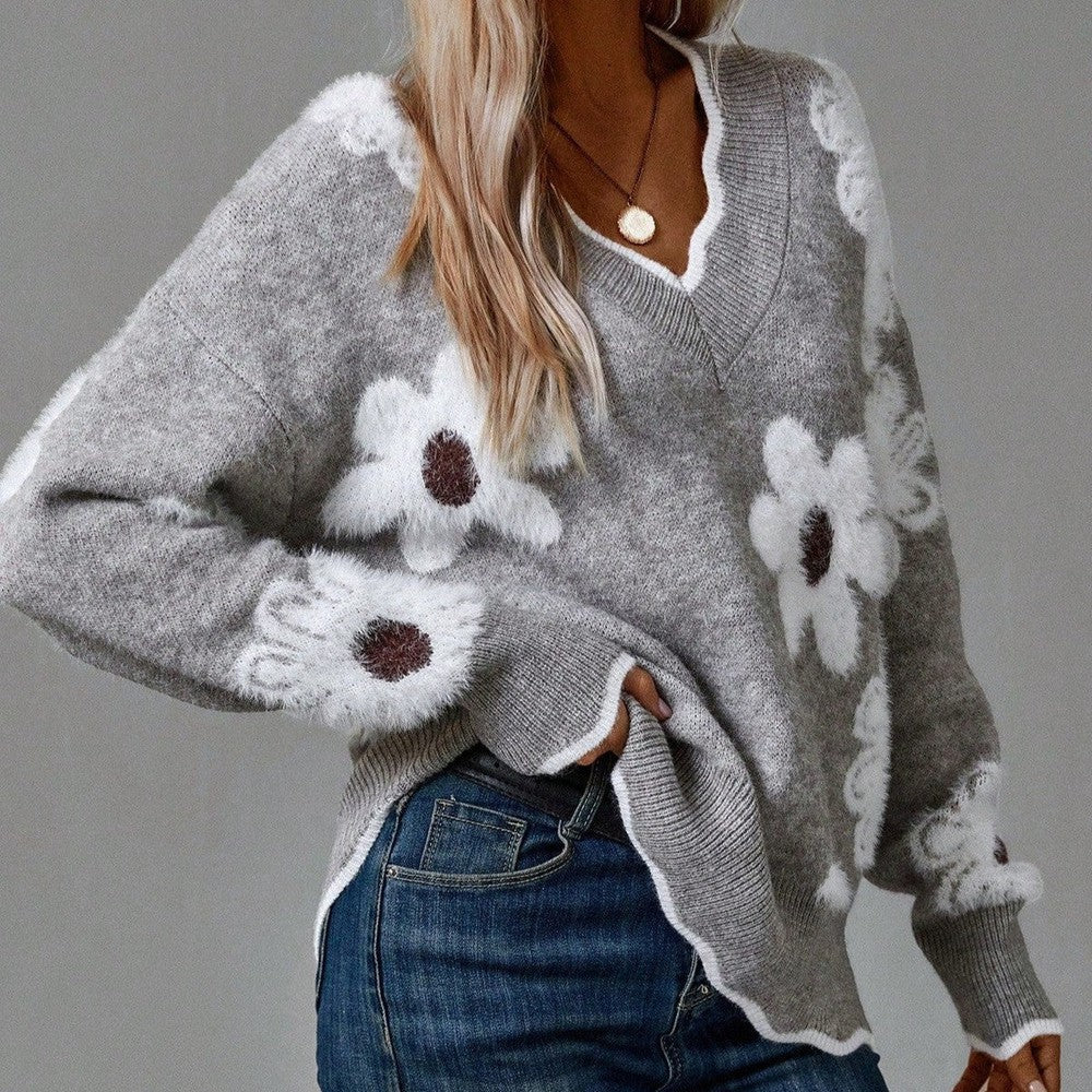 Madeline | Flower Sweater