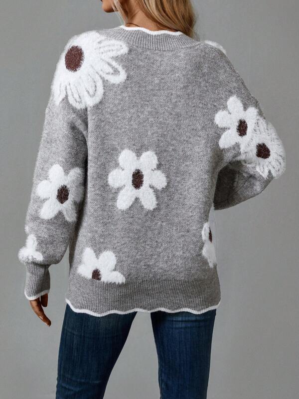 Madeline | Flower Sweater