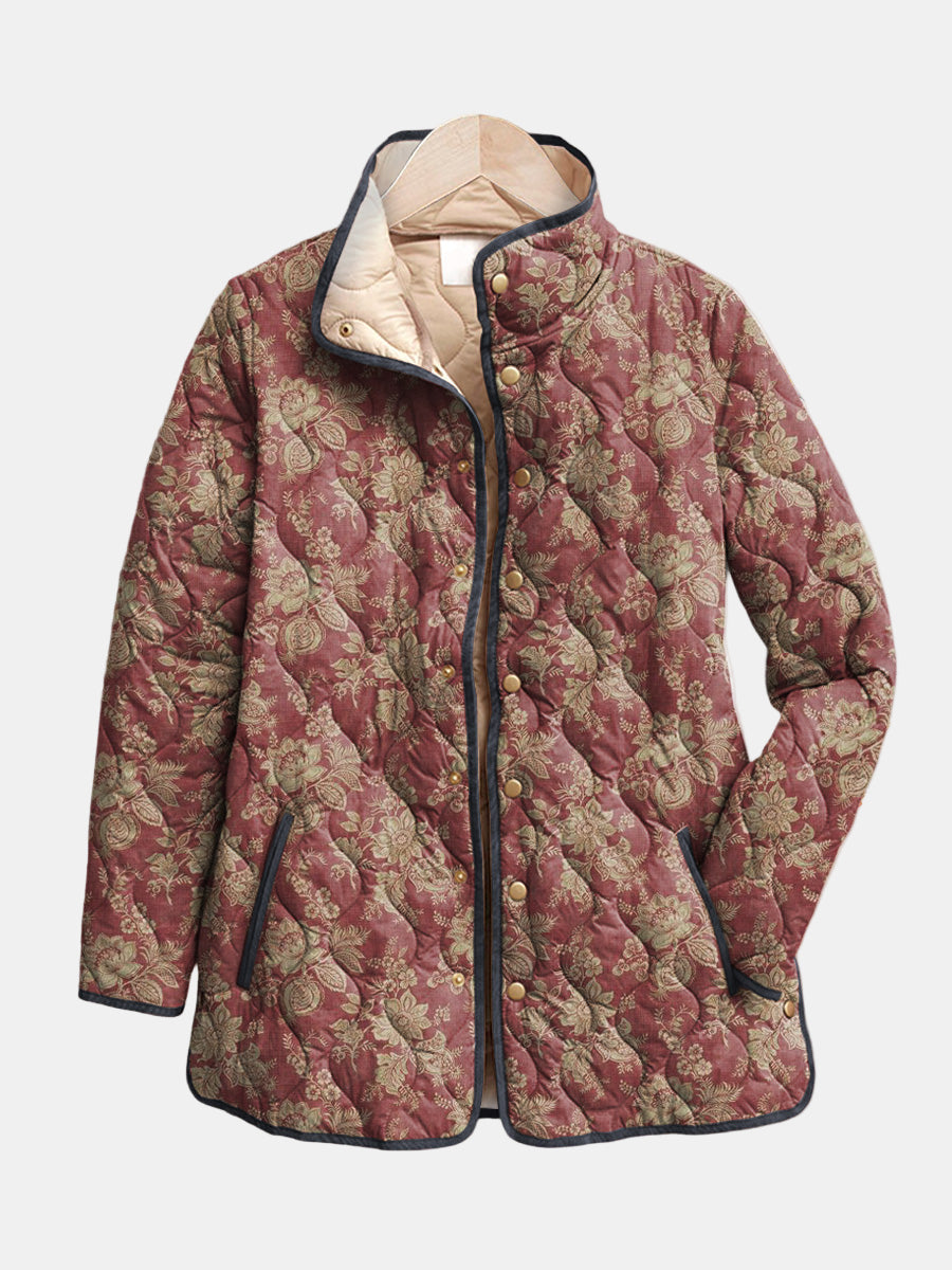 Hannah | Retro Floral Print Jacket