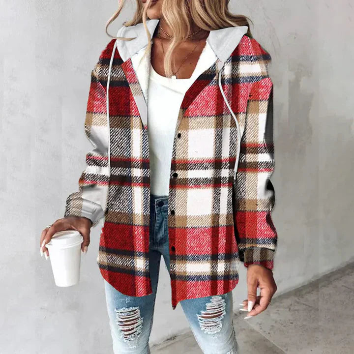 Carmen | Checkered Lined Cardigan Women