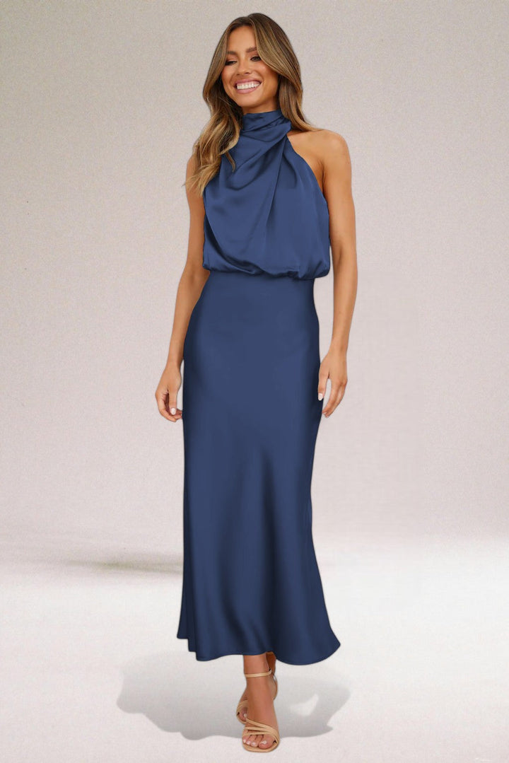 Giselle | Elegant Halter Neck Dress