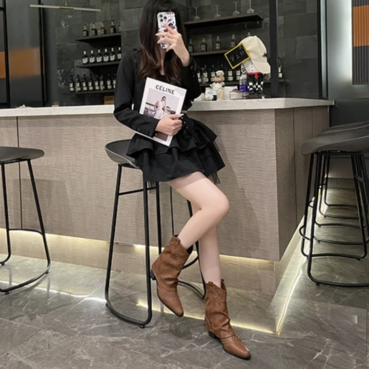 Sierra | Studded Western Boots