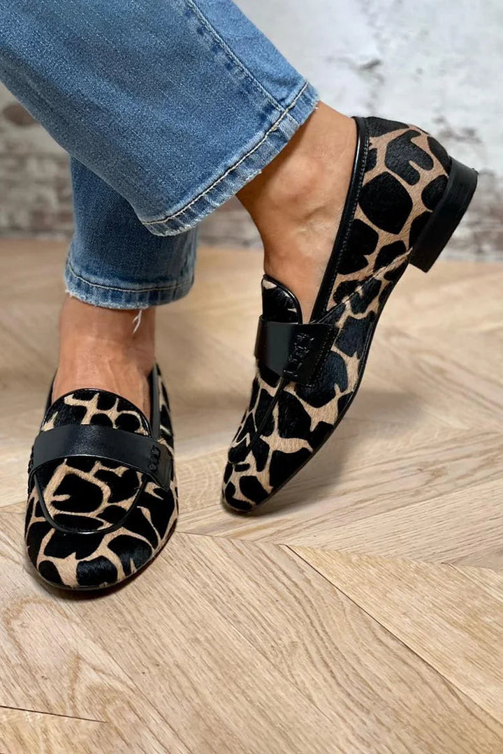 Edith | Animal Print Loafers