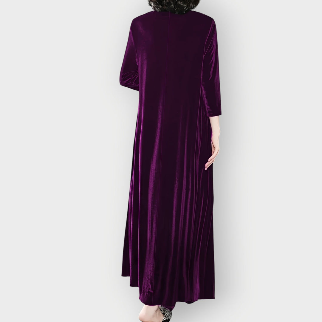 Carina | Luxe Velvet Flow Maxi Dress