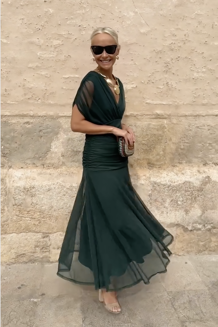 Alison | Elegant V-neck Fantasy Party Maxi Dress