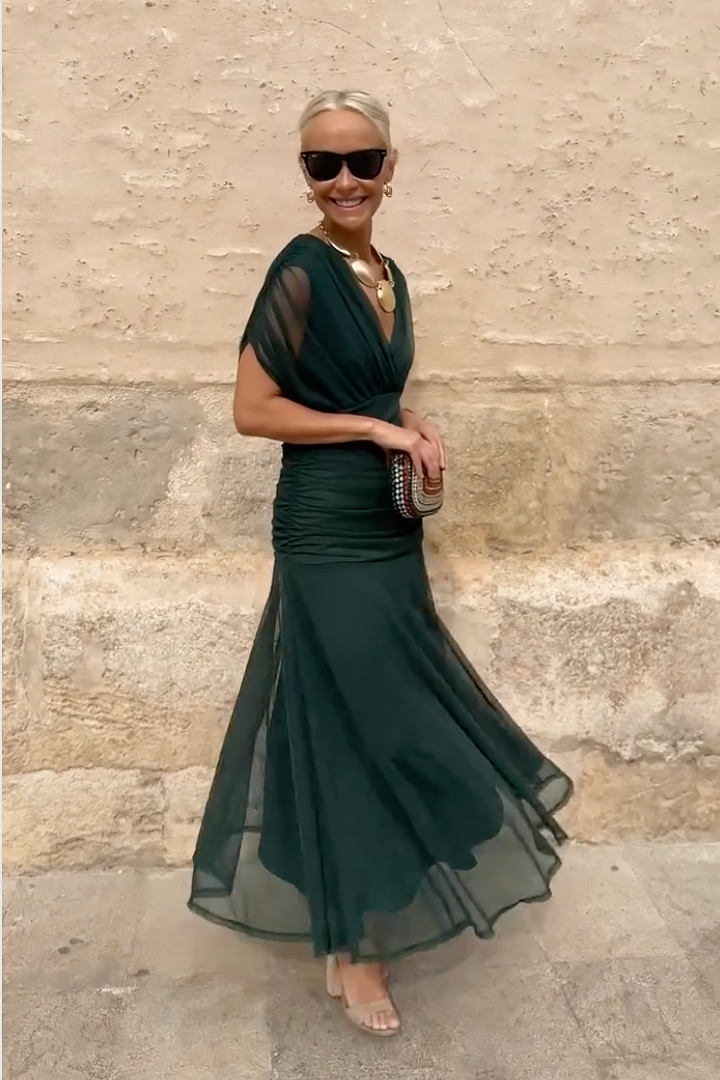 Alison | Elegant V-neck Fantasy Party Maxi Dress