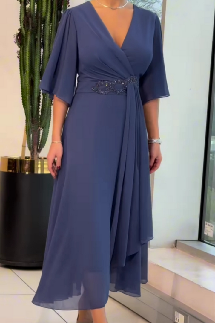Louise | Elegant V-neck maxi dress