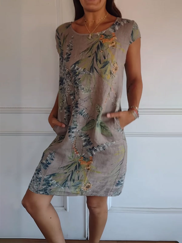 Marilyn | Comfortable Dress with Round Neck