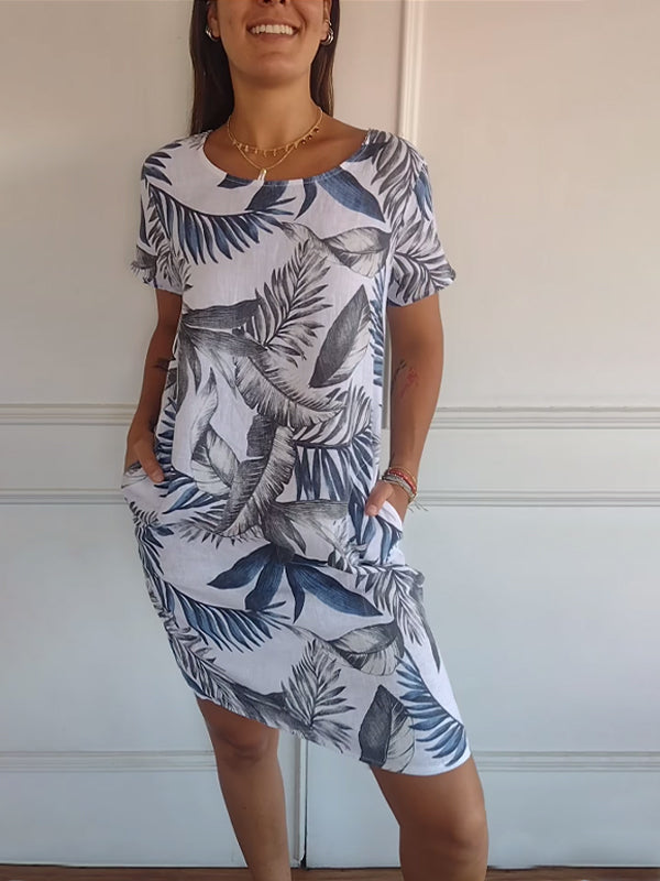 Marilyn | Comfortable Dress with Round Neck