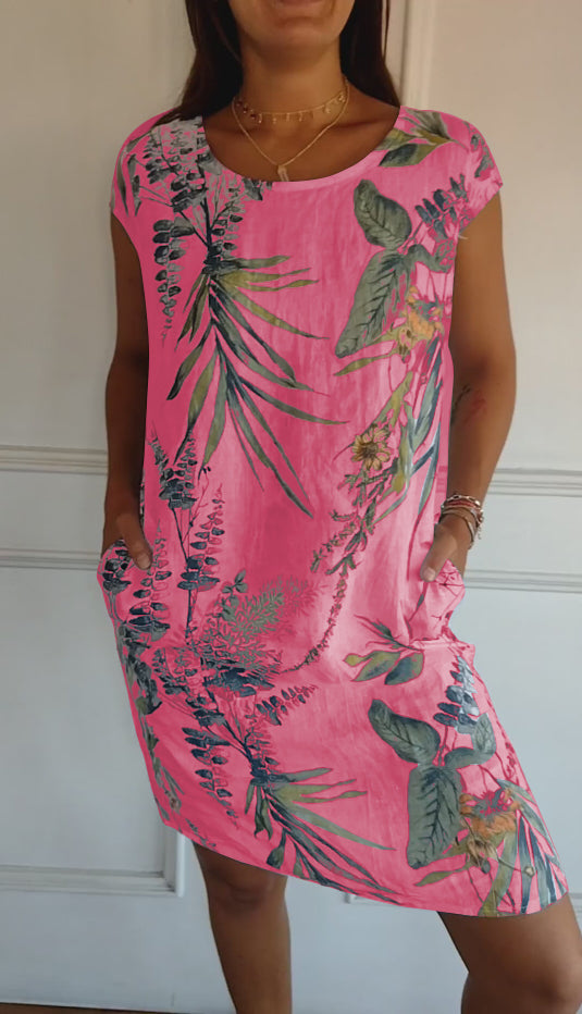 Marilyn | Comfortable Dress with Round Neck