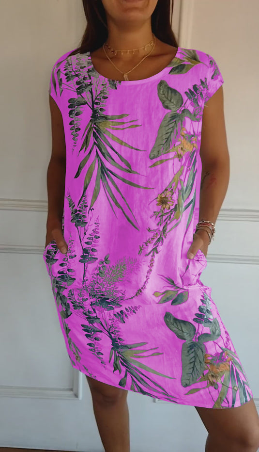 Marilyn | Comfortable Dress with Round Neck