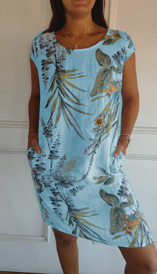 Marilyn | Comfortable Dress with Round Neck
