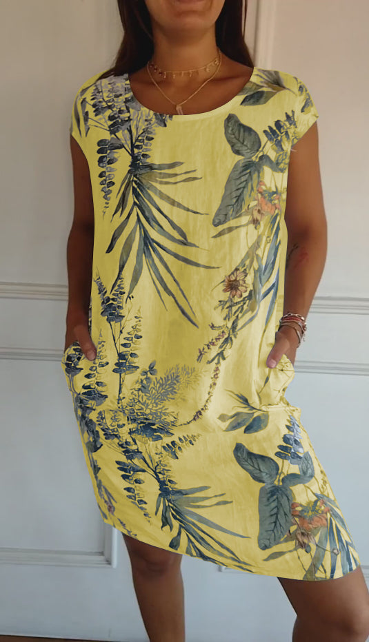 Marilyn | Comfortable Dress with Round Neck