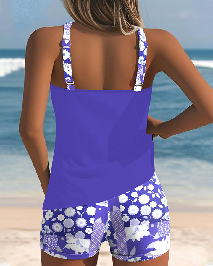 Melanie | Two-Piece Swimsuit with Comfortable Fit and Floral Beach Style