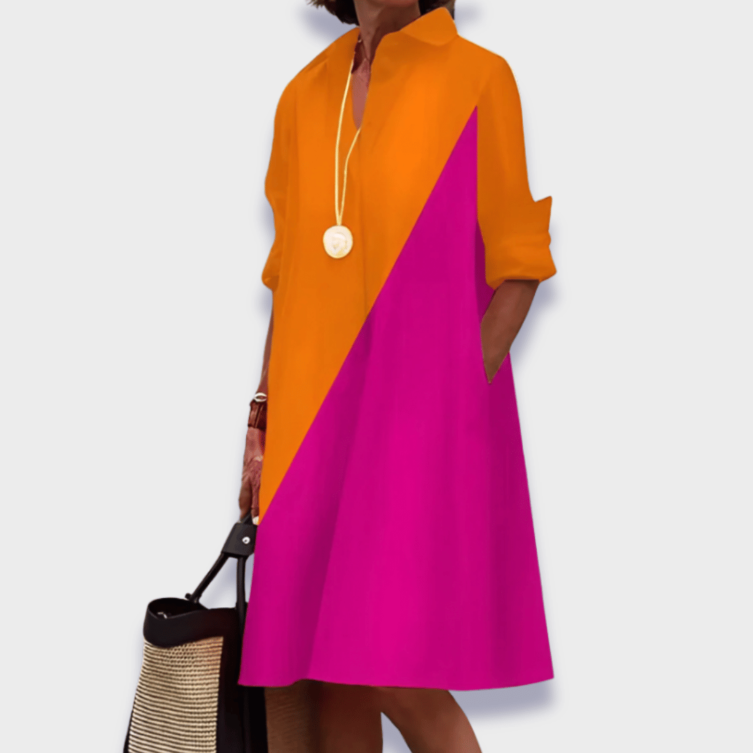 Leah | Elegant Midi Polo Dress