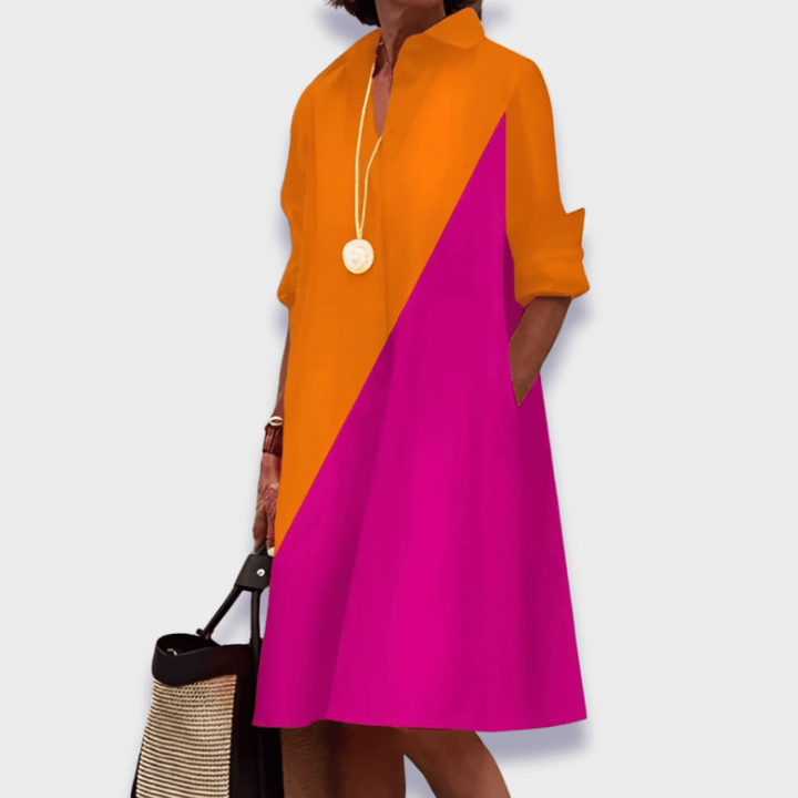 Leah | Elegant Midi Polo Dress