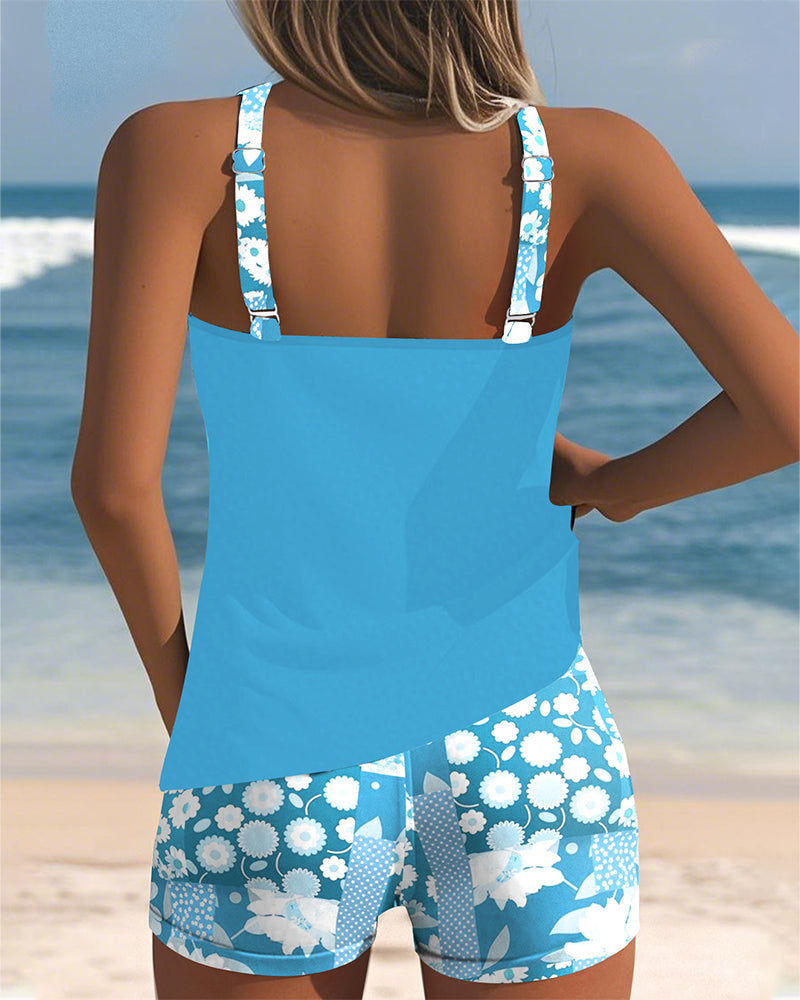 Melanie | Two-Piece Swimsuit with Comfortable Fit and Floral Beach Style