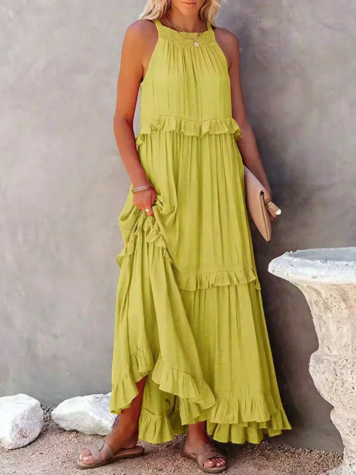 Courtney | Elegant Sleeveless Dress with Ruffles