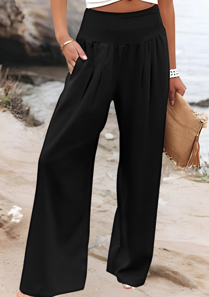 Susan | Palazzo Beach Pants with Wide Legs