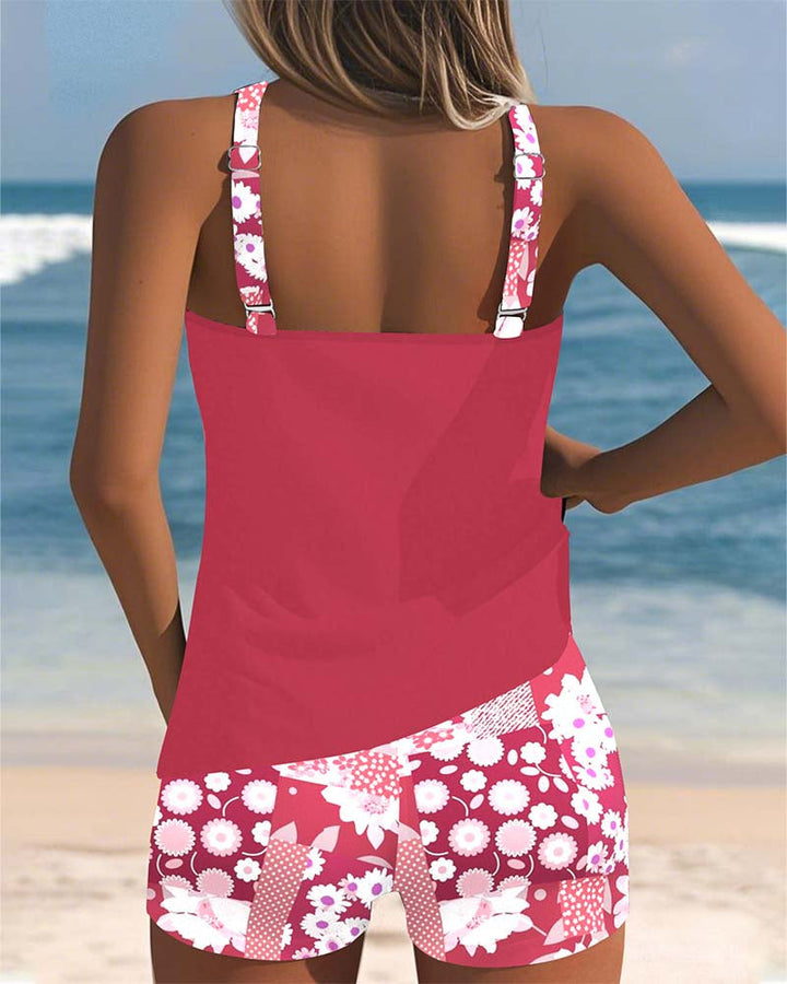 Melanie | Two-Piece Swimsuit with Comfortable Fit and Floral Beach Style