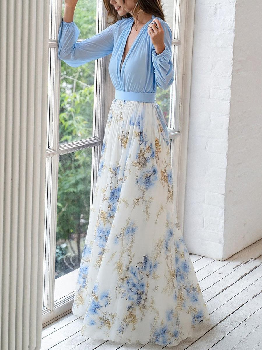 Kelli | Maxi Dress with Dazzling Floral Print