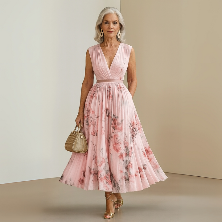 Maureen | Flowy Sleeveless Summer Maxi Dress