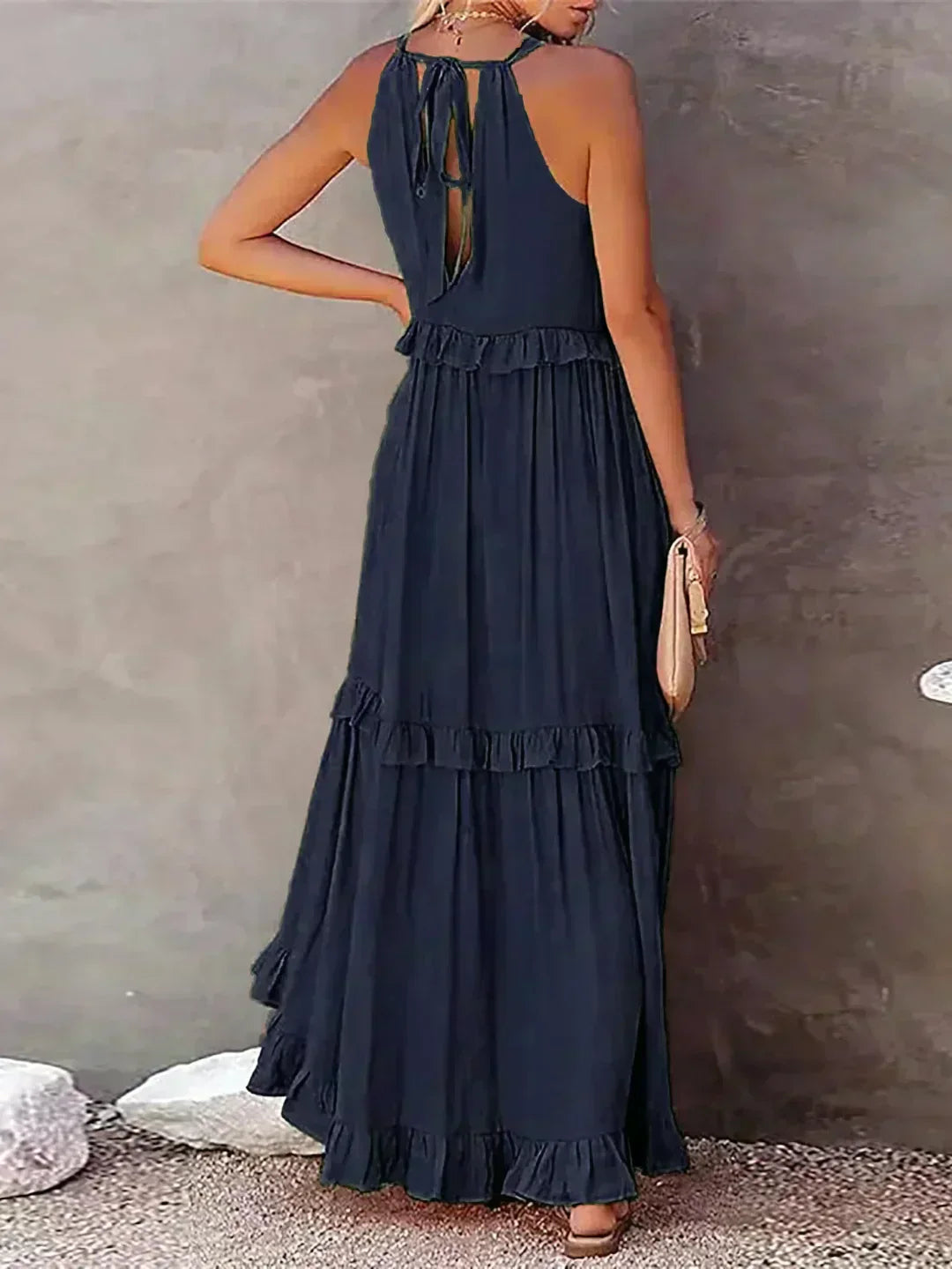 Courtney | Elegant Sleeveless Dress with Ruffles