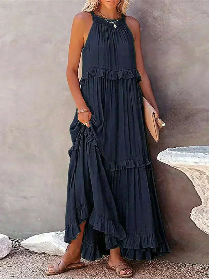 Courtney | Elegant Sleeveless Dress with Ruffles