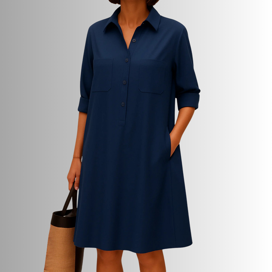Cathy | Lightweight Button Dress