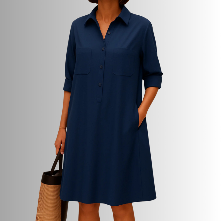 Cathy | Lightweight Button Dress