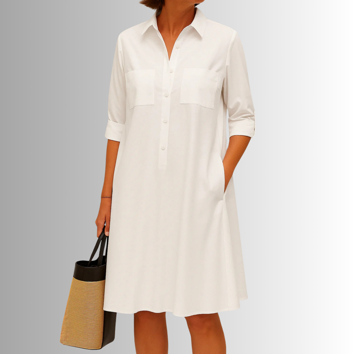 Cathy | Lightweight Button Dress