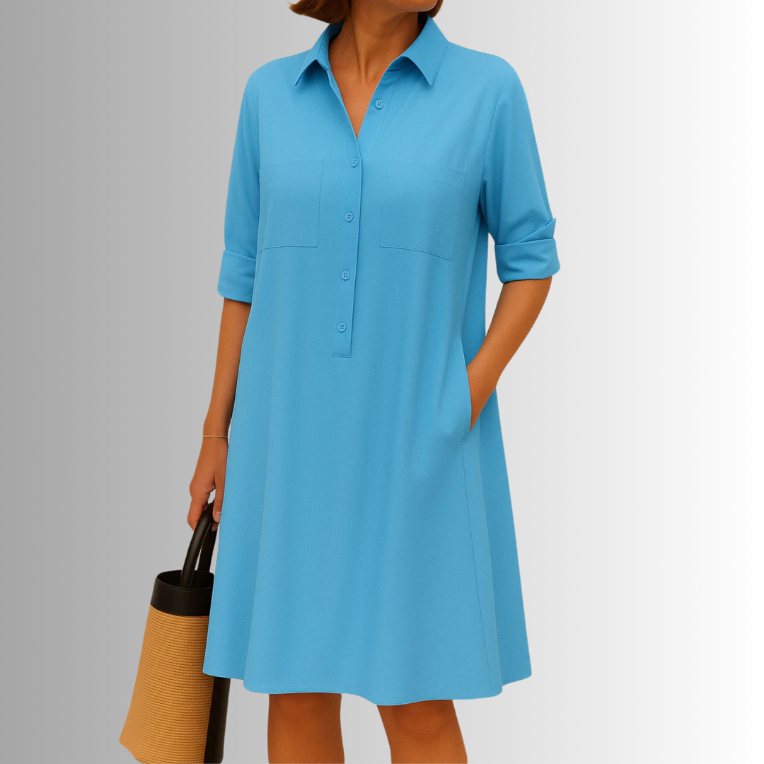 Cathy | Lightweight Button Dress