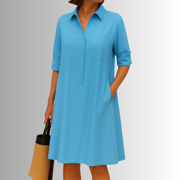 Cathy | Lightweight Button Dress