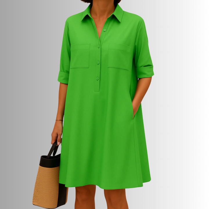 Cathy | Lightweight Button Dress