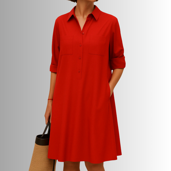 Cathy | Lightweight Button Dress
