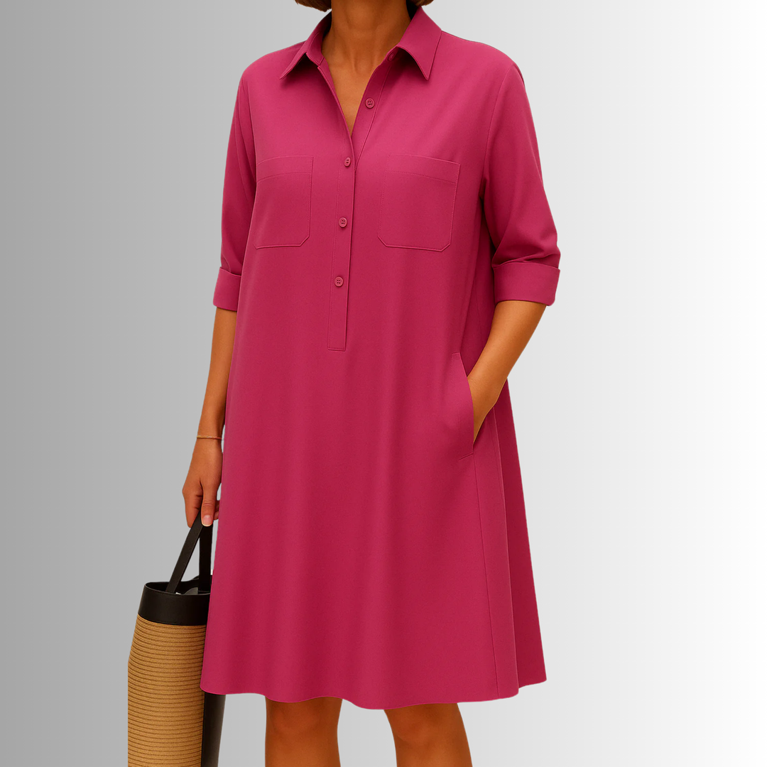 Cathy | Lightweight Button Dress