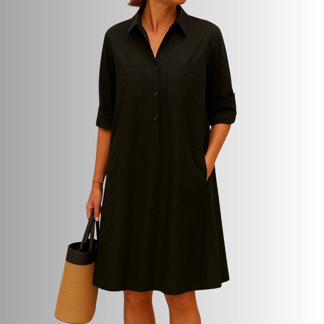 Cathy | Lightweight Button Dress