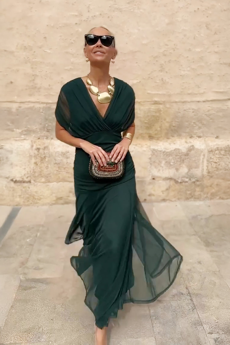 Alison | Elegant V-neck Fantasy Party Maxi Dress