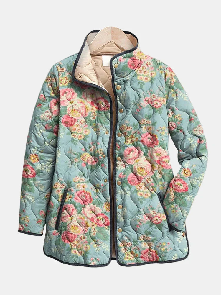Eliza | Quilted Floral Print Jacket