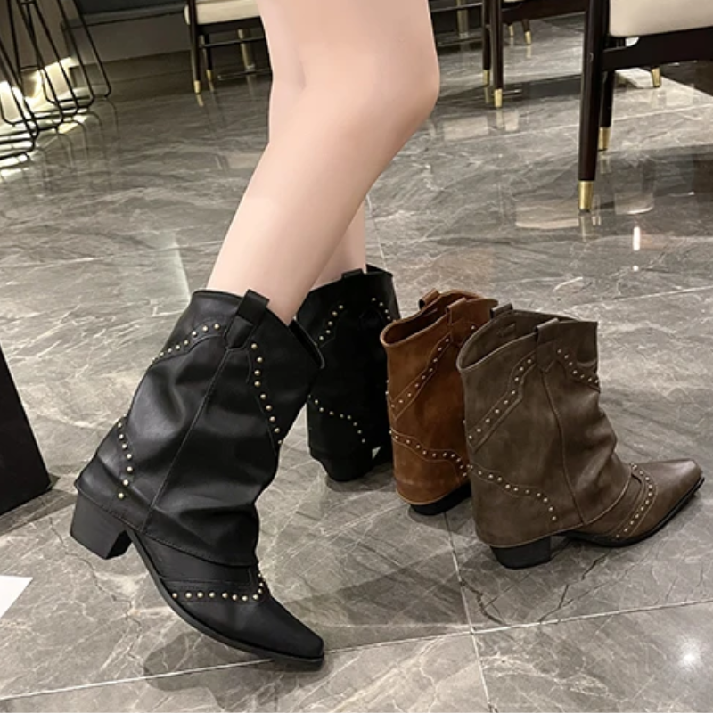 Sierra | Studded Western Boots
