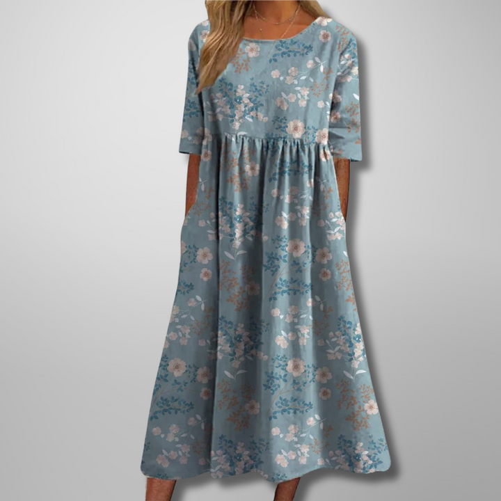 Gail | Relaxed Floral Midi Dress
