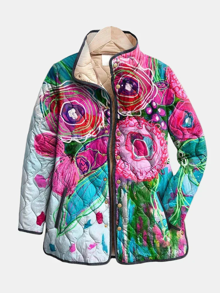 Holly | Elegant Floral Patterned Jacket