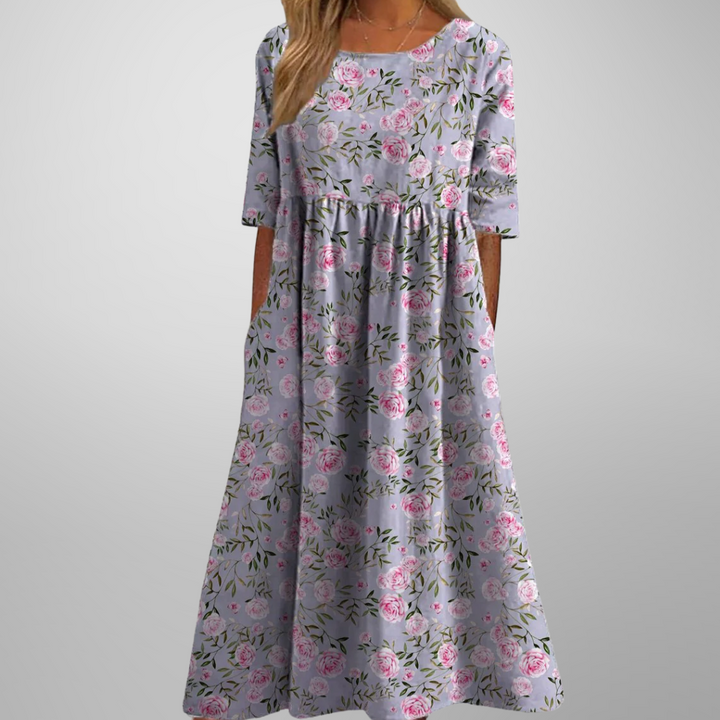 Gail | Relaxed Floral Midi Dress